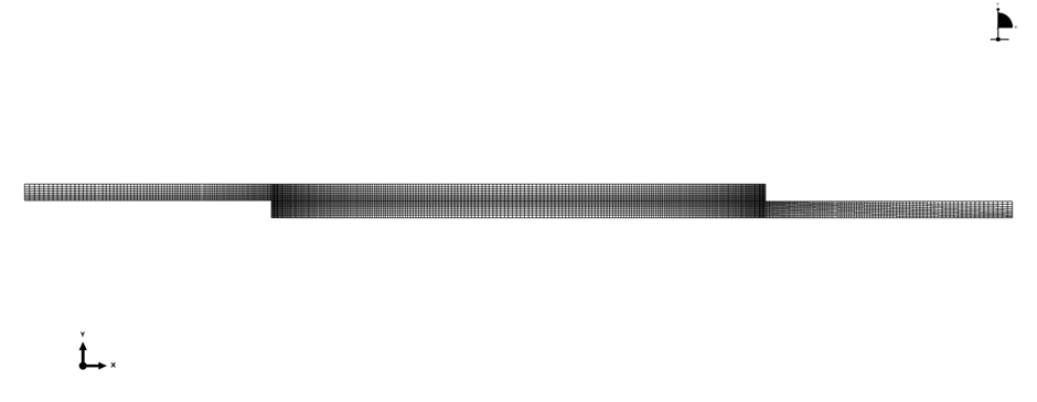 Lap joint 2D mesh after meshing